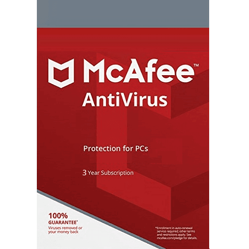 McAfee AntiVirus – 3-Year / 1-PC – TSS