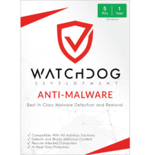 Watchdog Anti-Malware – 1-Year / 5-PC