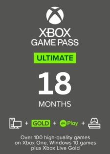 Xbox Game Pass Ultimate: 18 Month Membership Digital Codes