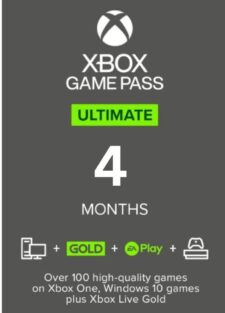 Xbox Game Pass Ultimate : 4 Month Membership Digital Code