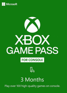 Xbox Console Game Pass: 3 Month Membership Digital Code